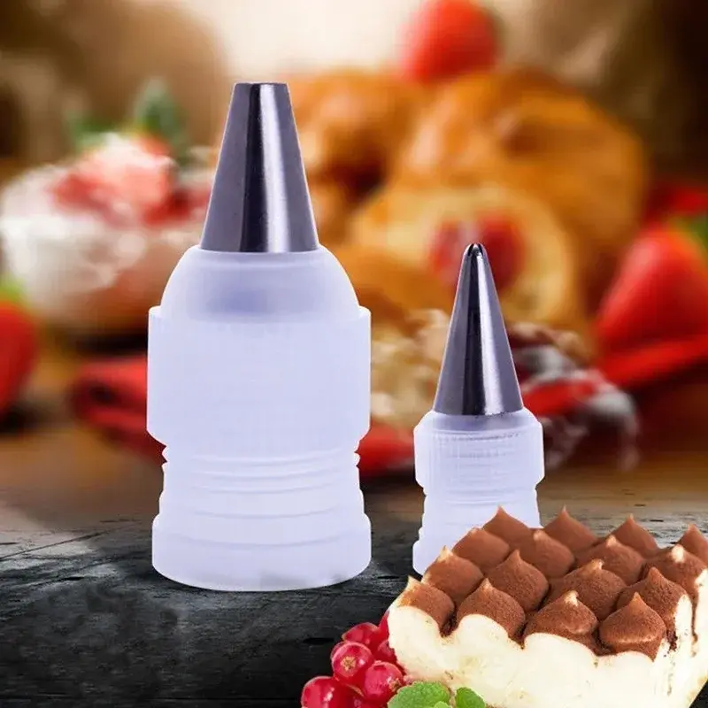 10Pc Pastry Tool Small Decorate Nozzle Cake Decoration Converter Coupler Cake Tool Converter Icing Pipe Nozzle Tips Kitchen Tool