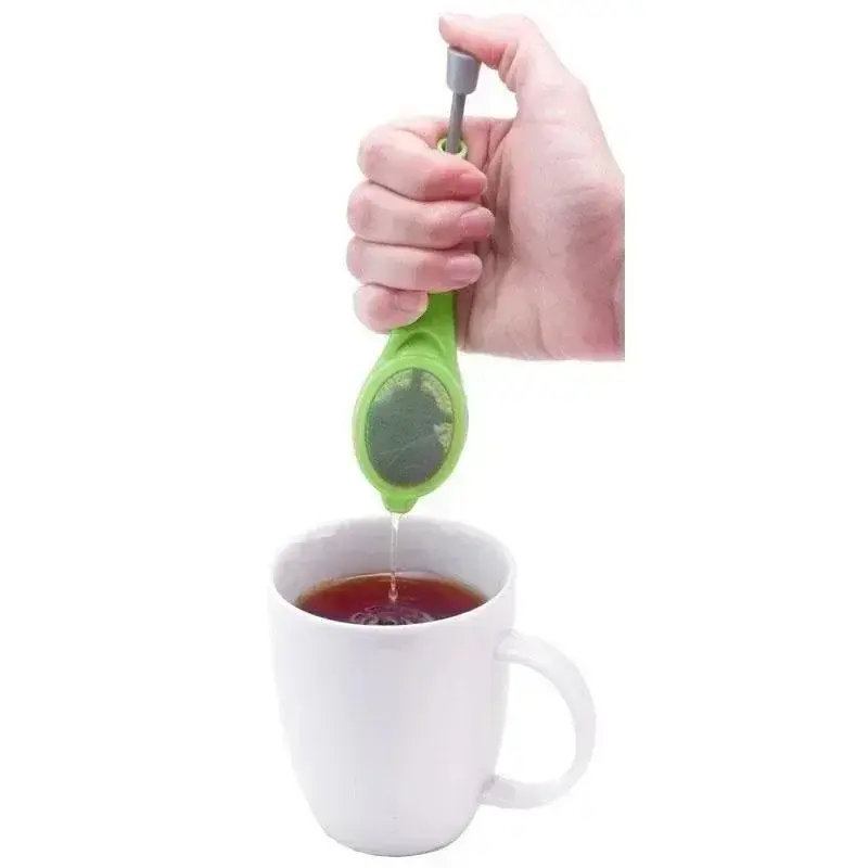 Manual Press Tea Filter Household Silicone Tea Filter Kitchen Tools Food Grade Tea Brewing Filtering Teas Brewing Accessories