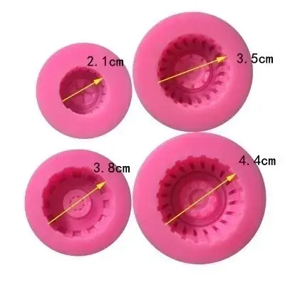 Creative Hot Sale Shape Tires Wheel Chocolate Cake Molds Food Grade Silicone Mold Fondant Cake Decorating Tool Kitchen Accessory