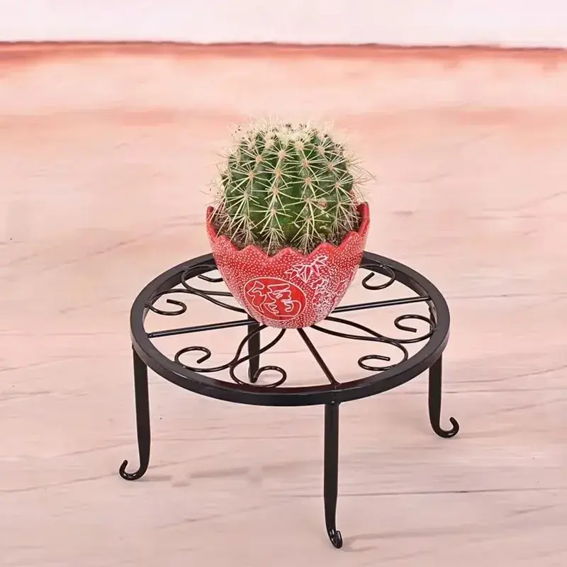 Standing Flower Pot Shelf Display Stand Retro Wrought Iron Potted Plant Garden Plant Flower Stand Balcony Home Decoration Stand