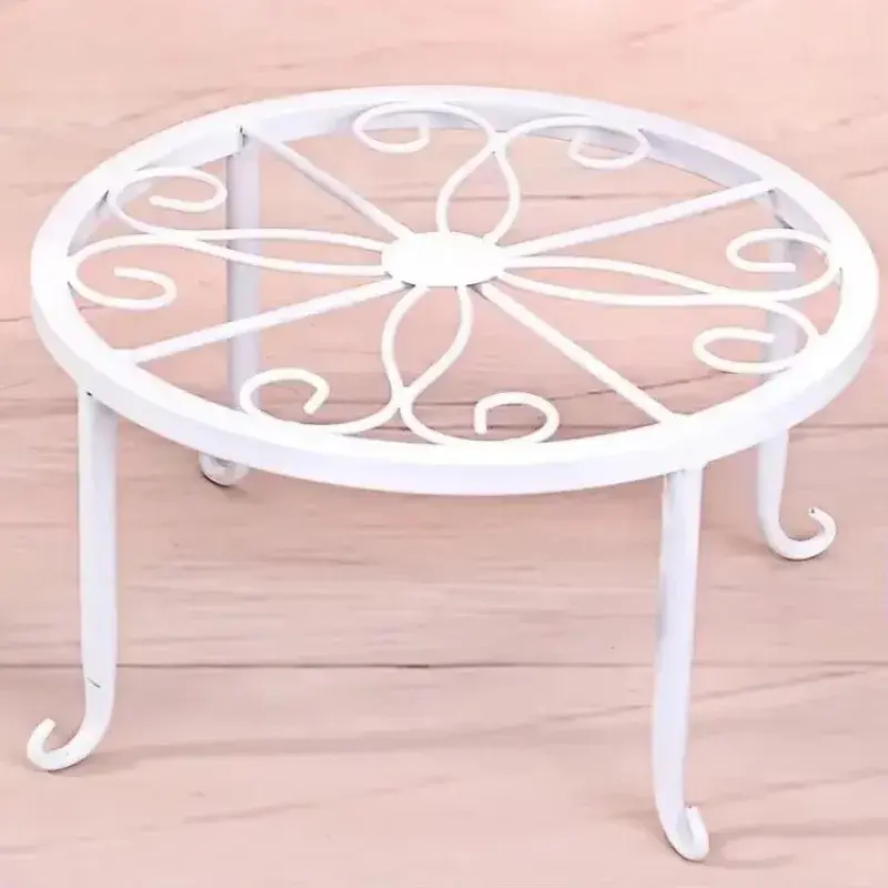 Standing Flower Pot Shelf Display Stand Retro Wrought Iron Potted Plant Garden Plant Flower Stand Balcony Home Decoration Stand