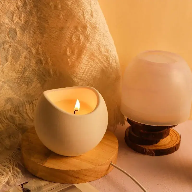 Nordic Style Plaster Candle Cup Silicone Mold DIY Aromatherapy Candle Jar Concrete Container Wax Cup Cement Flower Pot Mold