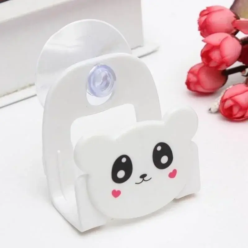 1pcs Multi-purpose Cartoon Plastic Kitchen Cleaning Sponge Wall Suction Rack Suction Cup Debris Rack Sink Rack Household Items
