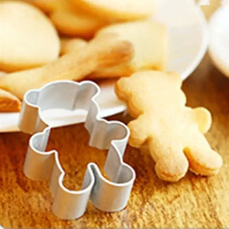 Creative Bear Tool Metal Alloy Cake Cookie Bakeware Mould Fondant Cookie Cutter Biscuit Mold Diy Little Bear Kitchen Baking Tool