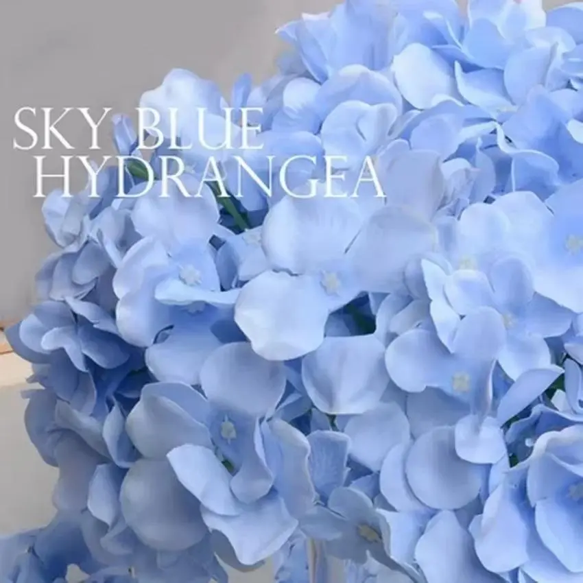 New DIY Artificial Flower Decoration Vase Flowers Colorful Decorative Flower Wedding Party Luxury Artificial Hydrangea Silk