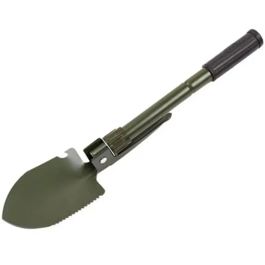 Outdoor Camping Shovel 4-in-1 Multi-purpose Military Portable Folding Survival Camping Spade Portable Garden Weeding Camp Tools