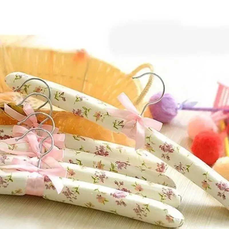 20PCS Sponge Clothes Hangers Non-Slip Space Saving  Dress Hanger Hook Drying Rack Clothes Hangers Random Color