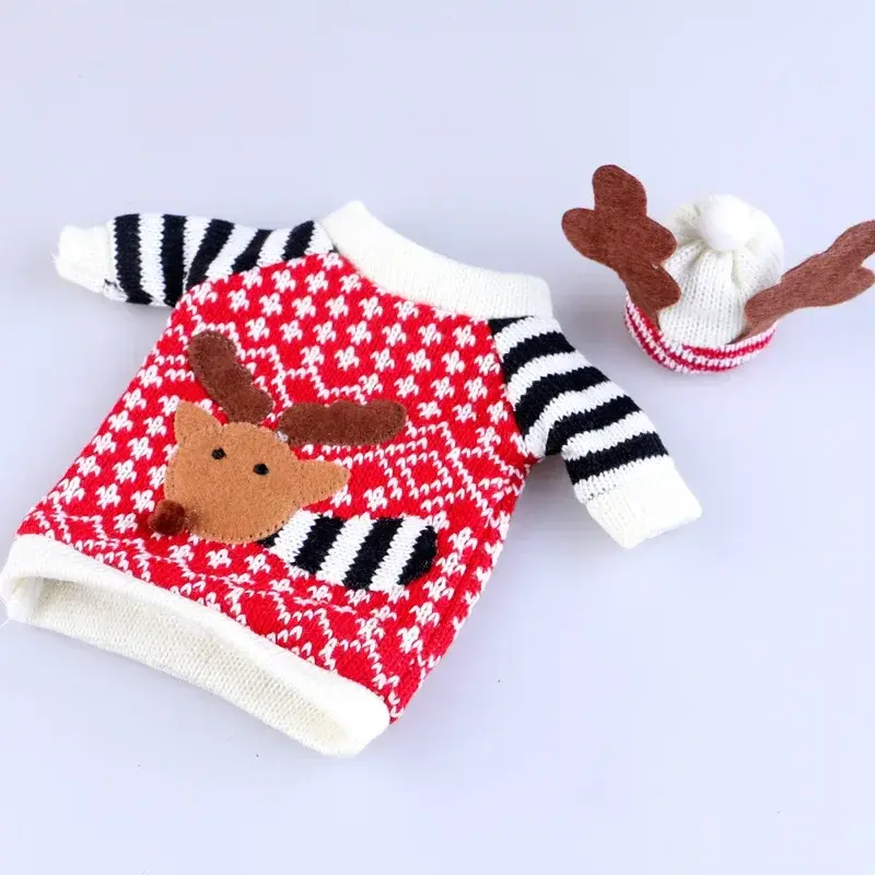 Christmas Elk Sweater Wine Bottle Set Merry Christmas Home Decorations Christmas Ornaments Christmas Gift New Year