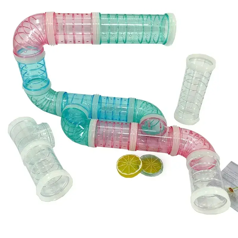 U Pipe Hamster Accessories Pipeline Chinchillas Supplies Hamster Toy Pipelines Tubes Training External Tubes Tunnel Set Sports