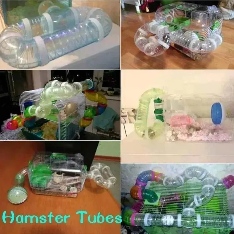 U Pipe Hamster Accessories Pipeline Chinchillas Supplies Hamster Toy Pipelines Tubes Training External Tubes Tunnel Set Sports