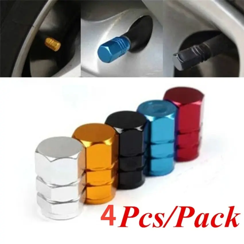 4 Pcs/Pack Anti-theft Aluminum Bicycle Tire Valve Assessorios Para Bicicleta Bike Accessories Simple Practical Bicycle Parts