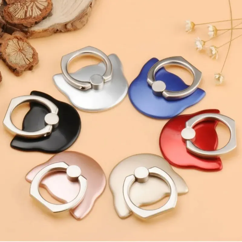 5 Pack Cat Shaped Phone Holder 360 Degree Metal Ring Holder Luxury Women Phone Holder Random Color