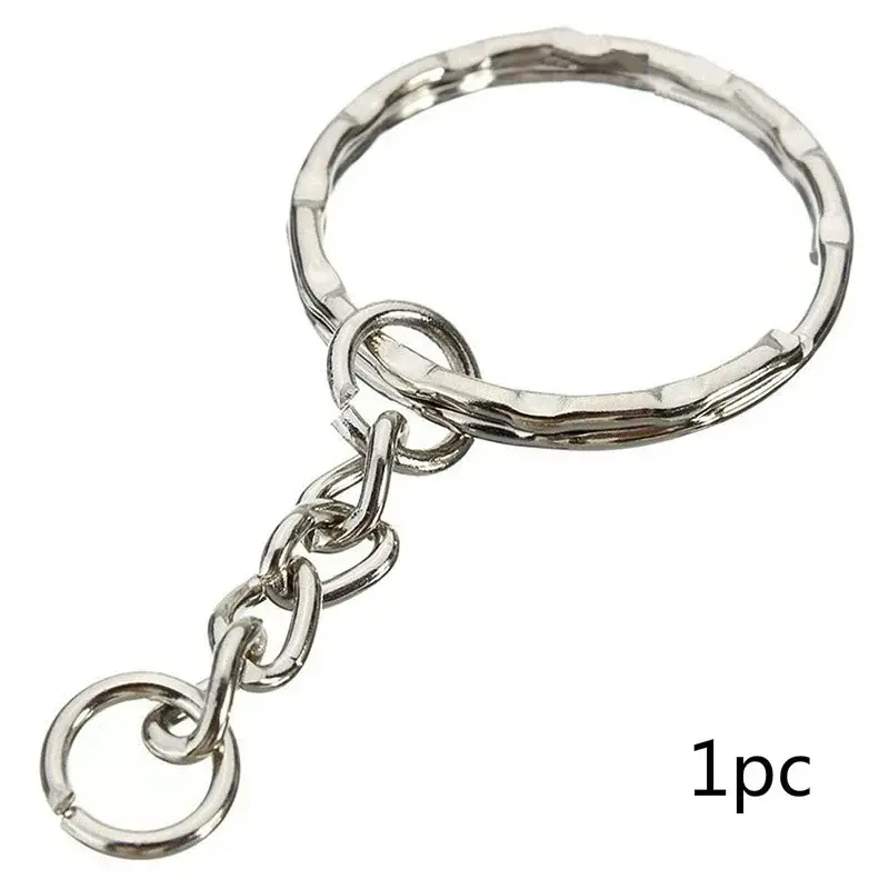 Link Rings DIY Key Chains Keyring 20Pcs Key rings Keychain with Split Ring Metal Blank Keyfob Key Pendant Charms Holder