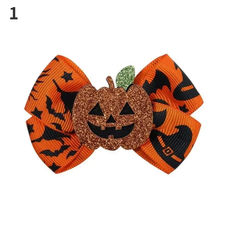 Halloween Party Fun Spider Pumpkin Hairpin Cartoon Black Cat Skull Hair Accessories Girl Happy Halloween Dress Up