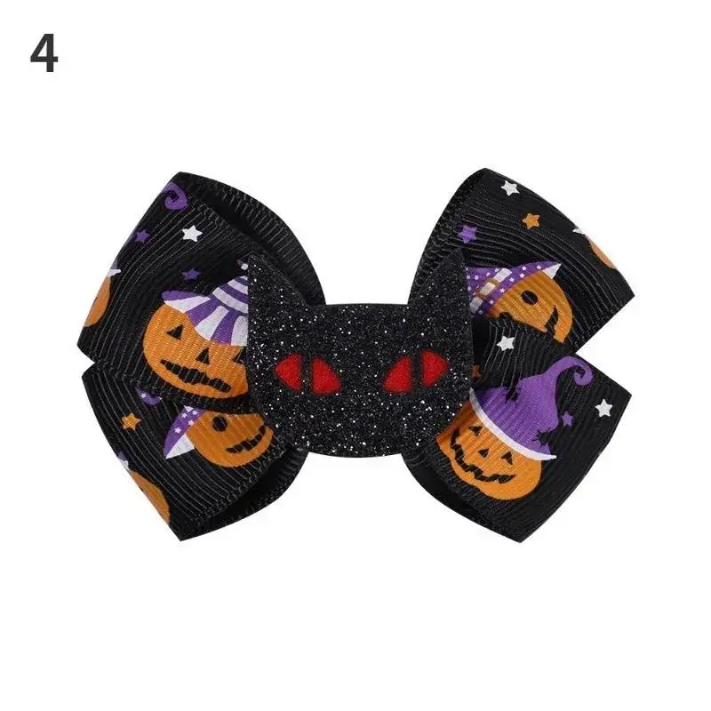 Halloween Party Fun Spider Pumpkin Hairpin Cartoon Black Cat Skull Hair Accessories Girl Happy Halloween Dress Up