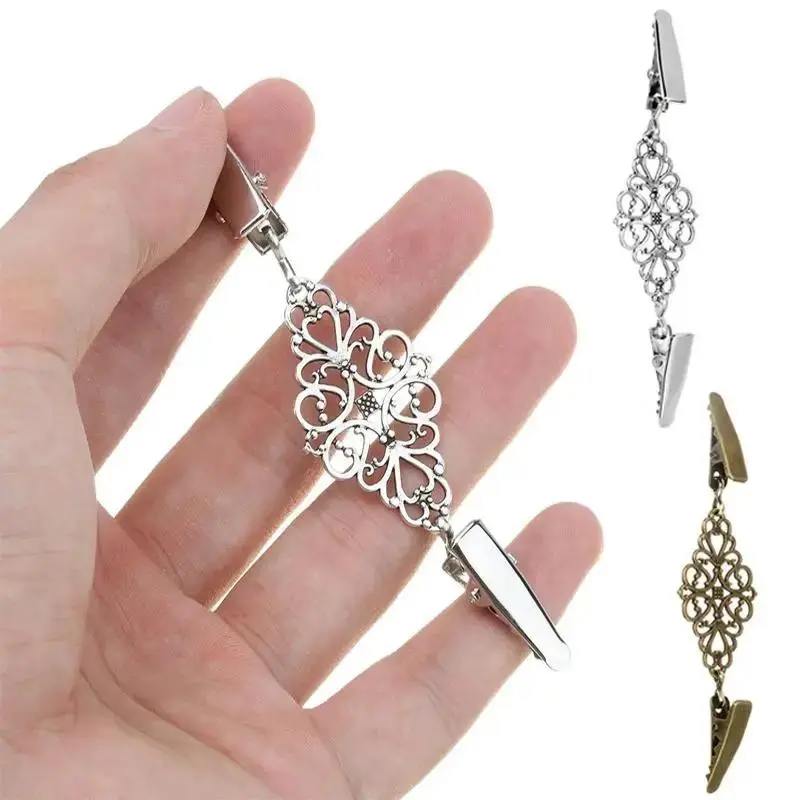 New 2025 Clip Brooch Sliver PinNew Cardigan Brooch Fasteners For Clothes Clothespins Scarf Buckle Holder Women Dress Jewelry