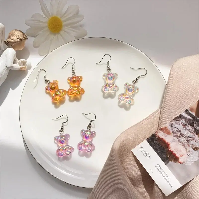 Exquisite Design Small Bear Earrings Lovely Fashion Ladies Animals Bear Earrings Jewelry Versatile Pretty Women Ear Accessories