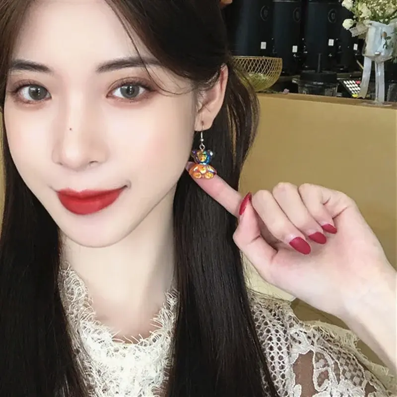 Exquisite Design Small Bear Earrings Lovely Fashion Ladies Animals Bear Earrings Jewelry Versatile Pretty Women Ear Accessories