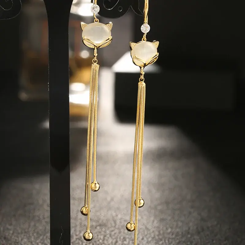 pretty Fashion Tassel Temperament Female Earrings Simple Elegant Exquisite Animals Ladies Earring All-match Women's Jewelry
