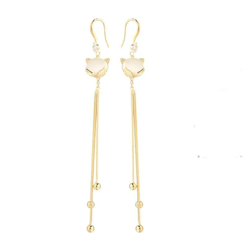 pretty Fashion Tassel Temperament Female Earrings Simple Elegant Exquisite Animals Ladies Earring All-match Women's Jewelry