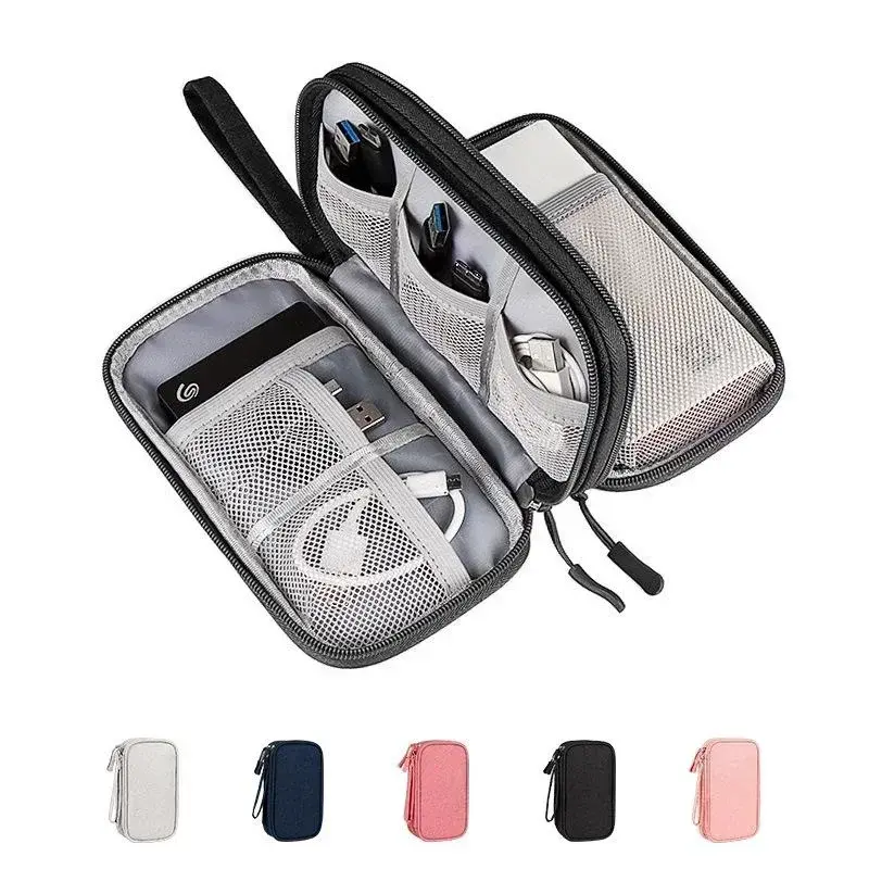 Storage Bag Custom Pouch Digital Accessories Electronic Organizer Case Travel Cable Cable Organizer Bag Waterproof Camping