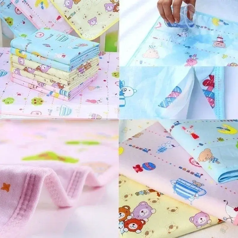Reusable Baby Waterproof Changing Mat Cover Burp Pad Baby Diaper Mat Random Colors
