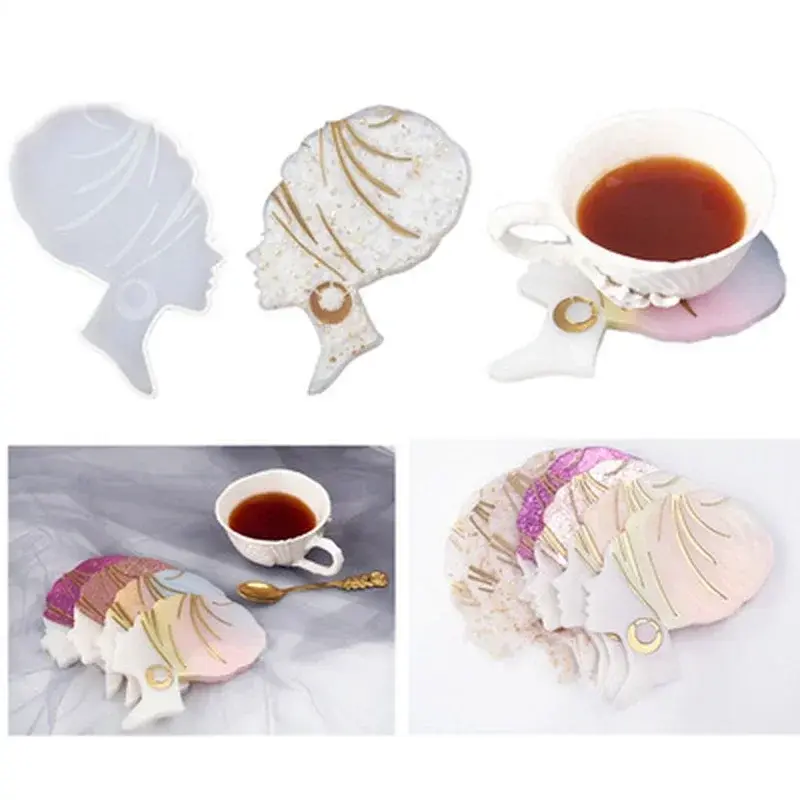 Coaster Silicone Mold DIY Creative Crystal Epoxy Resin Mold Coaster Box Mirror Silicone Mold Resin