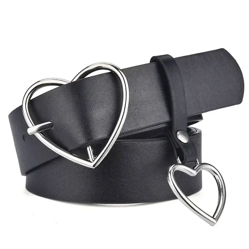 Simple Fashion PU Leather Belt Square Pin Buckle Belts High Quality Dress Jeans Strap Waistband Adjustable Belts Accessories