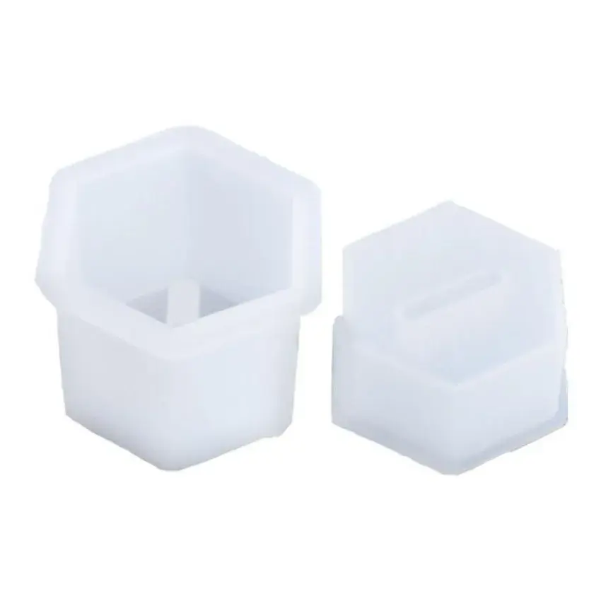 Creative Handmade Diy Crystal Epoxy Mold Exquisite Ring Jewelry Box Molds Suitable Wedding Bride Ring Storage Box Silicone Mold