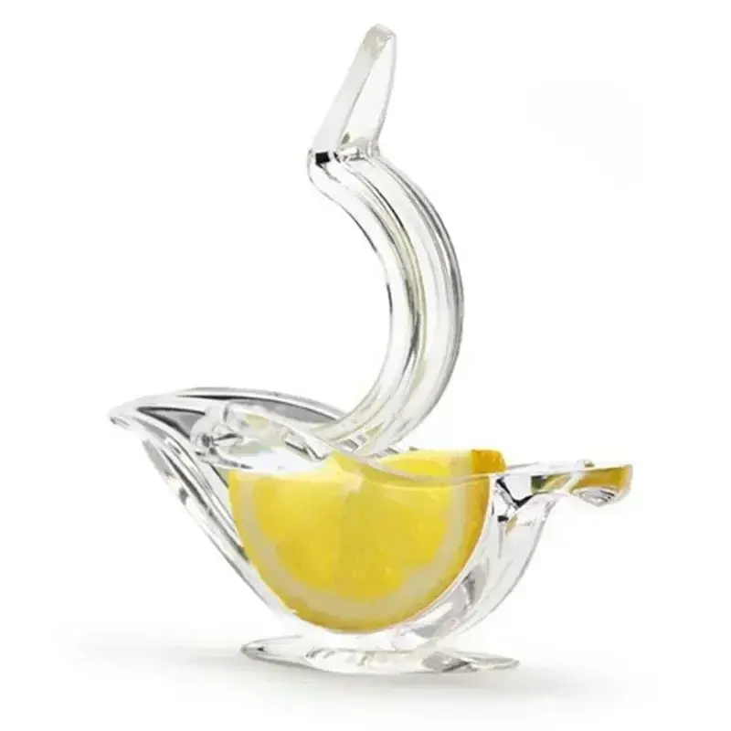 Kitchen Convenience Simple Manual Fruit Juicer Portable Juice Making Tool Plastic Transparent Bird Shape Lemon Juicer Household