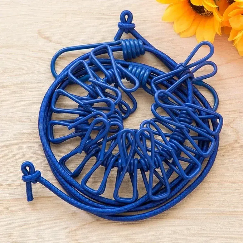 Convenience Portable Belt Clip Clothesline Travel Portable Retractable Tools Windproof Clothesline Accessories Supplies