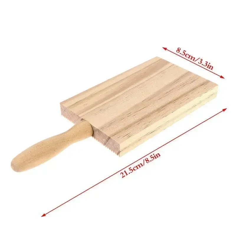 Novel And Creative Wooden Italian Pasta Board Practical Small Tool For Making Dumpling Pasta Kitchen Utensil Home Supplies