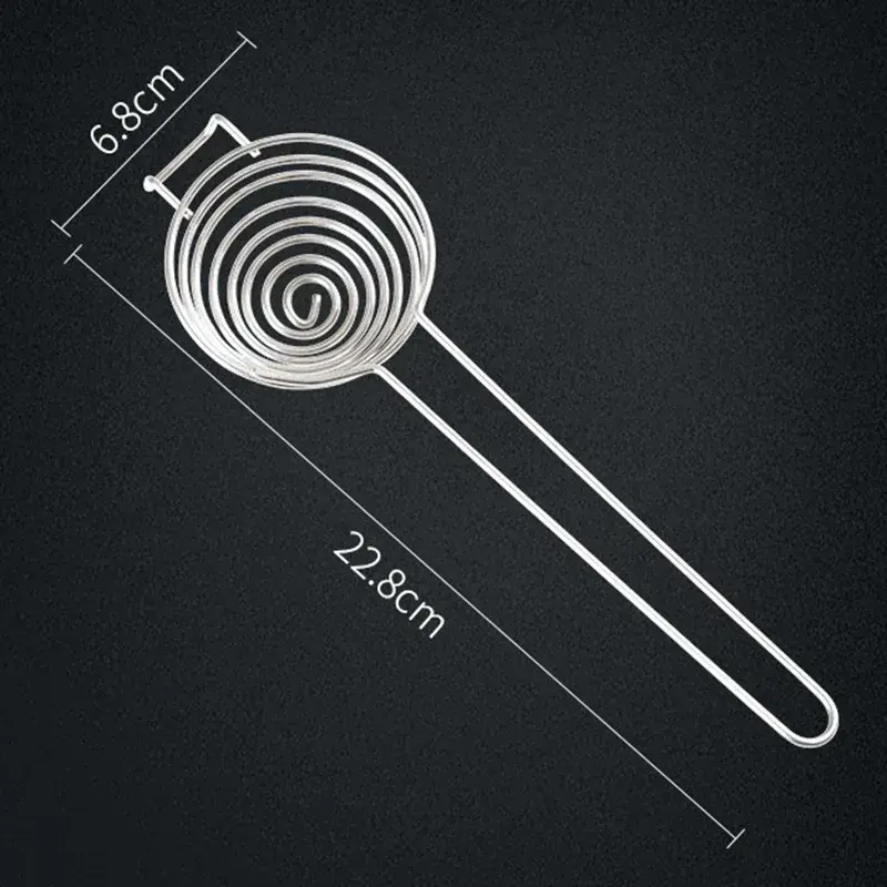 With Long Handle Household Egg Tool Kitchen Accessories Portable Spiral Stainless Steel Egg White Separator Yolk Separator