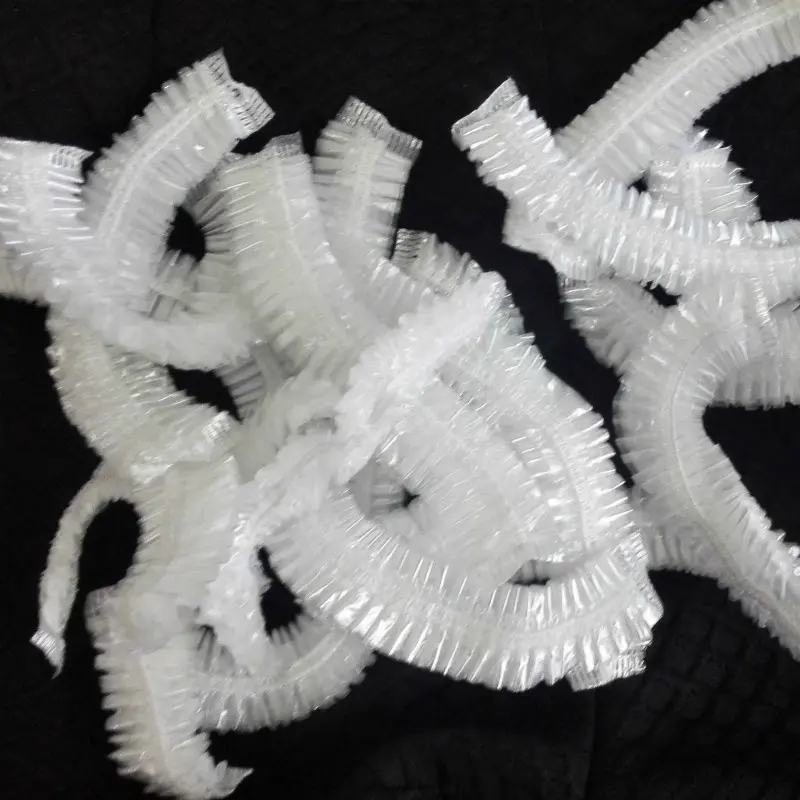 New 100pcs Elastic Waterproof Adults Shower Bathing Cap Disposables Spa Home Hair Hat Suitable Household Bathroom Caps