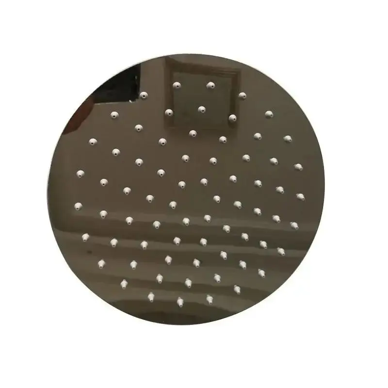 8 Stainless Steel High Quality Square Top Rainfall Shower Head Big Round Shower Head Suitable Household Bathroom Supplies Tools