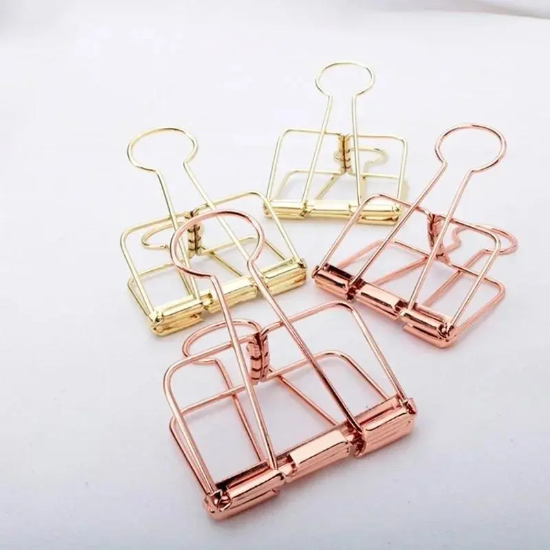 1Pcs Binder Clips Paper Clip Office School Supplies Binding Supplies Files Bag Documents Bag Clips Metal Clips Home Bag Clips