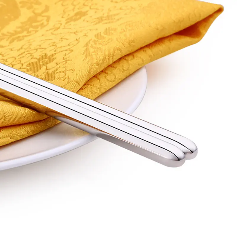 Frying Tableware China Lengthen Chopsticks Stainless Steel Reusable Japanese Sushi Sticks Korean Hot Pot Tools Kitchen Supplies