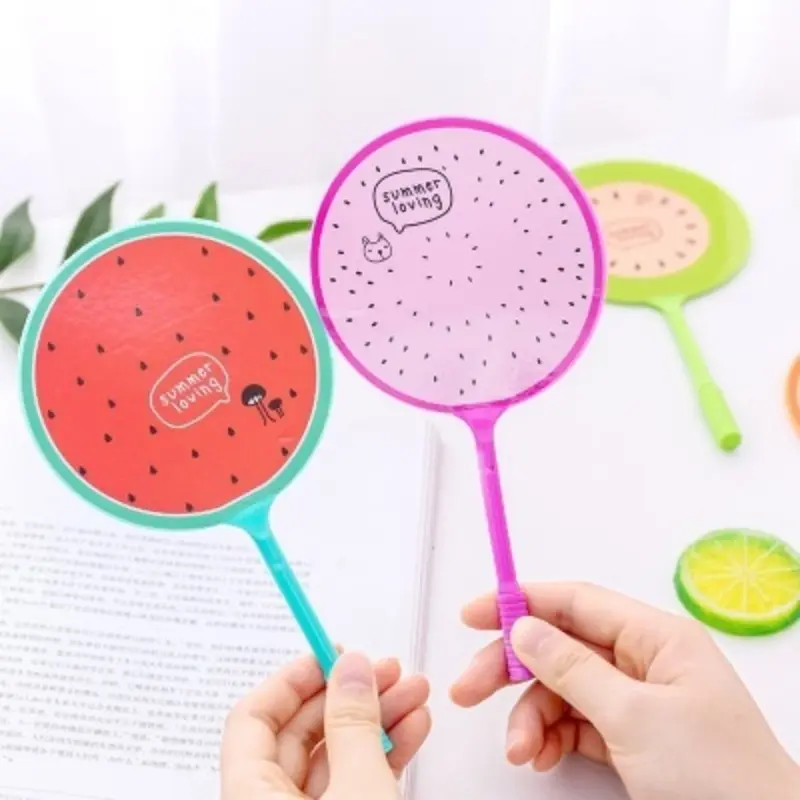 New 1Pcs Unique Ball Pen New Cartoon Cat Fan Shape Ballpoint Pen Student Learning School Supplies Color Random Handheld Fans