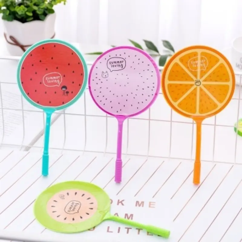 New 1Pcs Unique Ball Pen New Cartoon Cat Fan Shape Ballpoint Pen Student Learning School Supplies Color Random Handheld Fans
