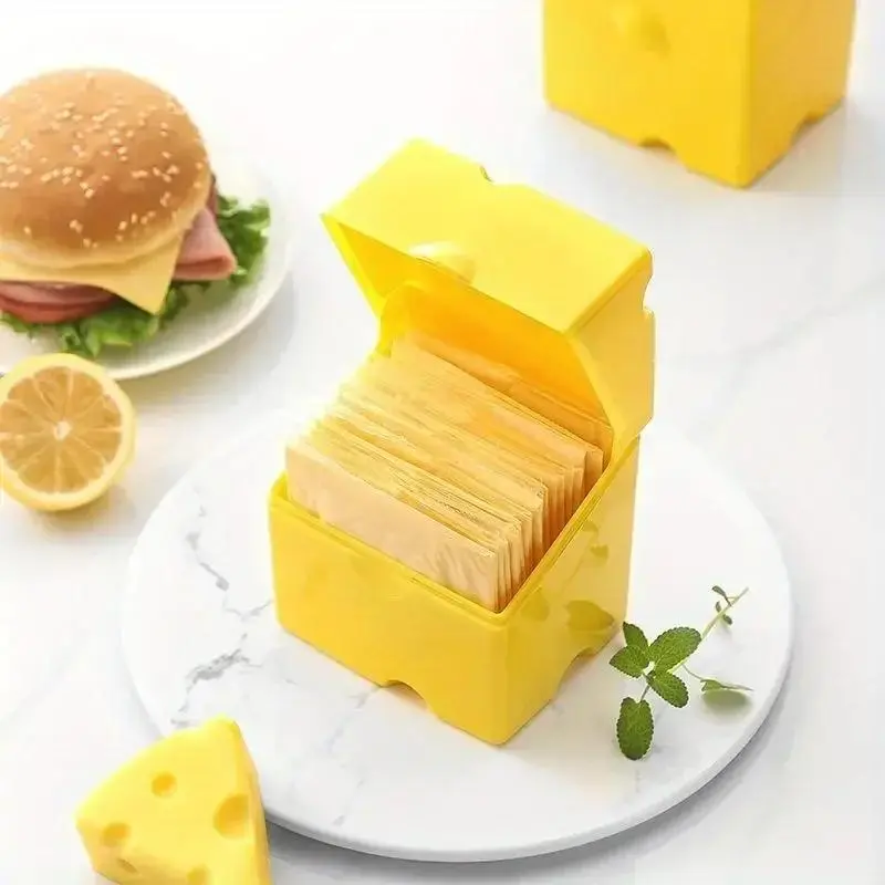 Kitchen Fresh-keeping Flip Cheese Box Refrigerator Fresh-keeping BoxFood Snack Packaging Cheese Storage Box Home Kitchen Tool