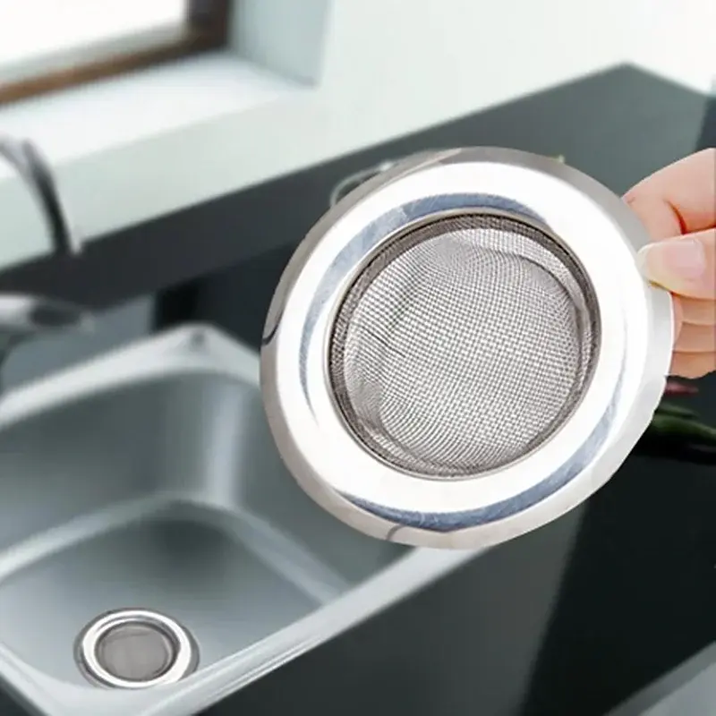 5 Pack Stainless Steel Sink Strainer Home Kitchen Bathroom Shower Sink Drain Cover Sink Filter Drain Wire Hair Filter