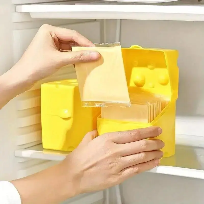 Kitchen Fresh-keeping Flip Cheese Box Refrigerator Fresh-keeping BoxFood Snack Packaging Cheese Storage Box Home Kitchen Tool