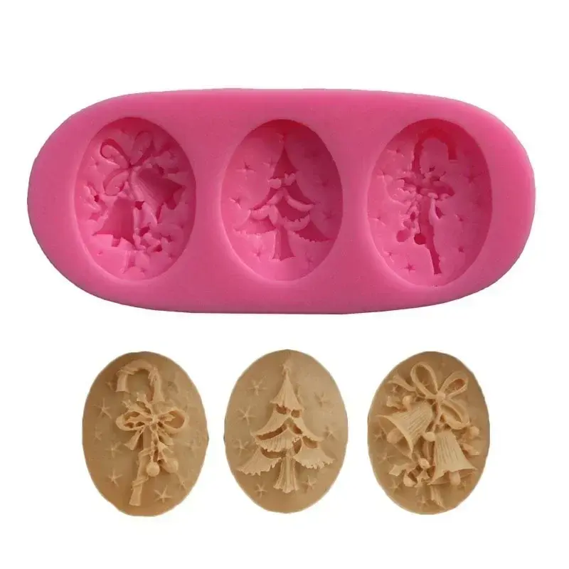 New Christmas Tree Shape Silicone Fondant Cake Mold Soap Chocolate Candy Decorating Moulds Fashion Baking Accessorie Supplies