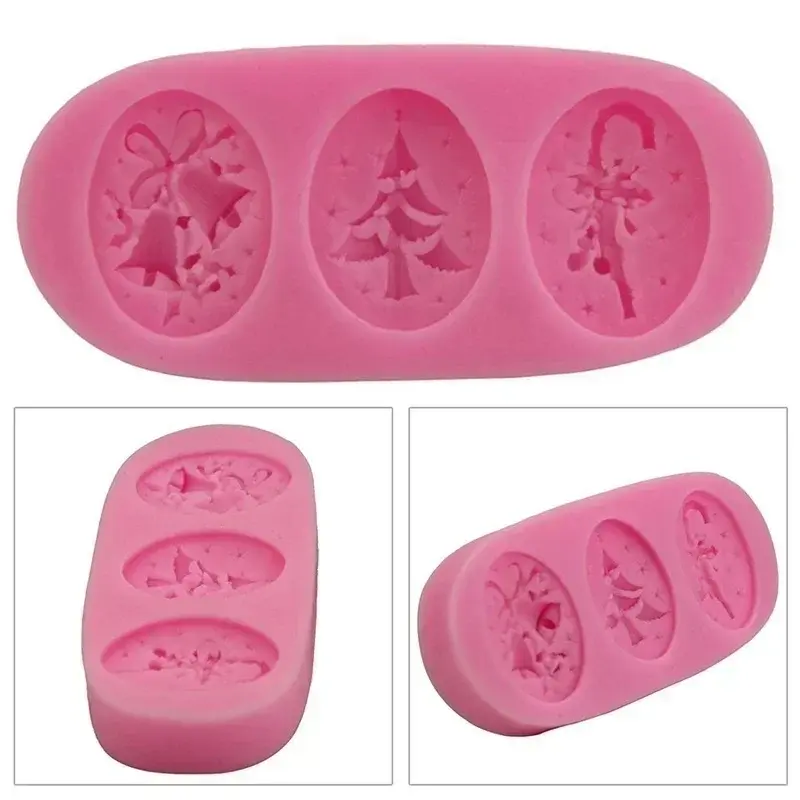New Christmas Tree Shape Silicone Fondant Cake Mold Soap Chocolate Candy Decorating Moulds Fashion Baking Accessorie Supplies