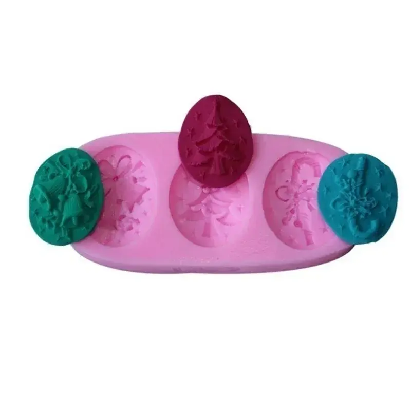 New Christmas Tree Shape Silicone Fondant Cake Mold Soap Chocolate Candy Decorating Moulds Fashion Baking Accessorie Supplies