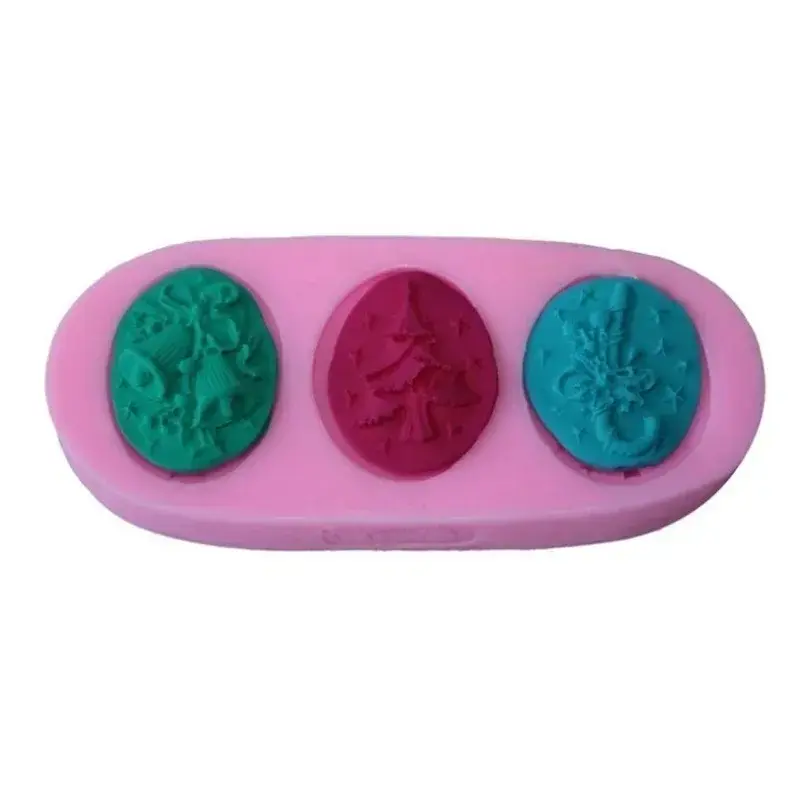 New Christmas Tree Shape Silicone Fondant Cake Mold Soap Chocolate Candy Decorating Moulds Fashion Baking Accessorie Supplies