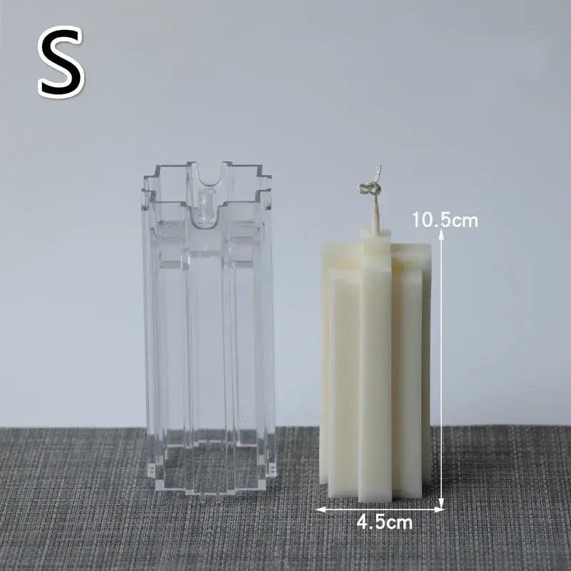 Handmade Creative Candle Mold Decor Home Soft Wax Creative Restaurant Candle Hand DIY Acrylic Mold Accessory Kitchen Supplies