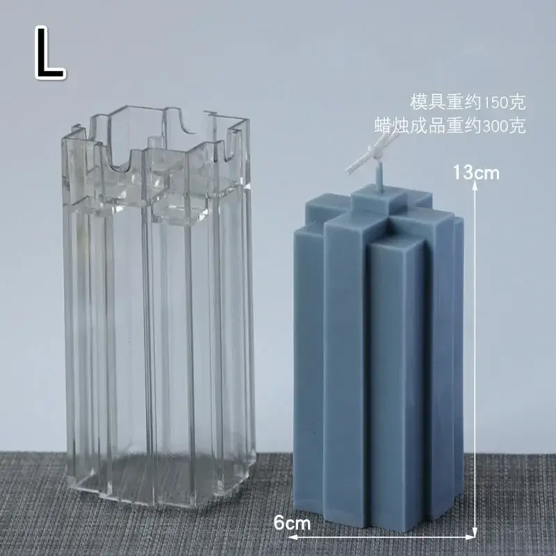Handmade Creative Candle Mold Decor Home Soft Wax Creative Restaurant Candle Hand DIY Acrylic Mold Accessory Kitchen Supplies