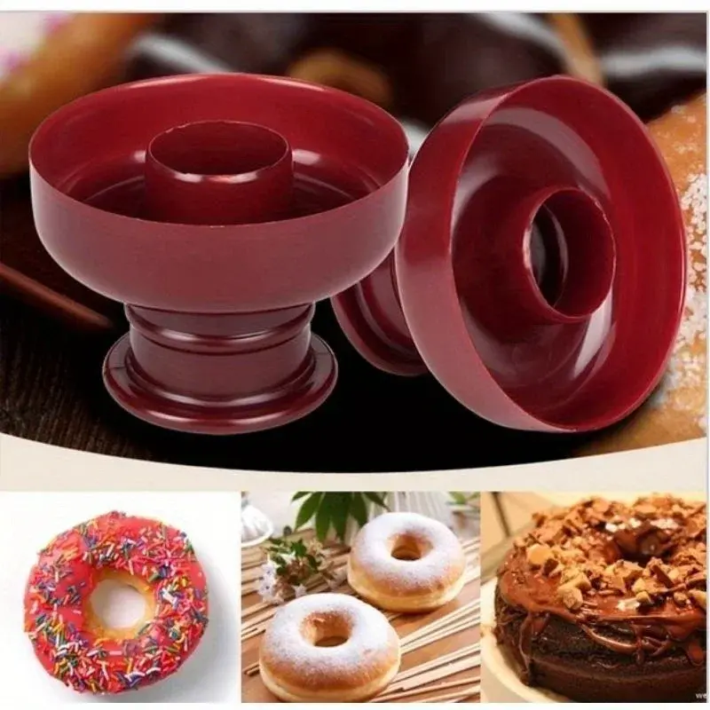New Kitchen Household Baking Tool Cake Decor Food-Grade Plastic Cake Maker Mold Desserts Cutter DIY Mold Fondant Doughnut Cutter