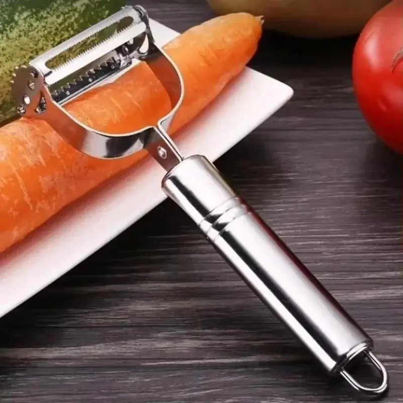 New Stainless Steel Peeler Fruit Vegetable Multifunction Grater Julienne Peelers Slice Melon Potato Carrot Cucumber Kitchen Tool